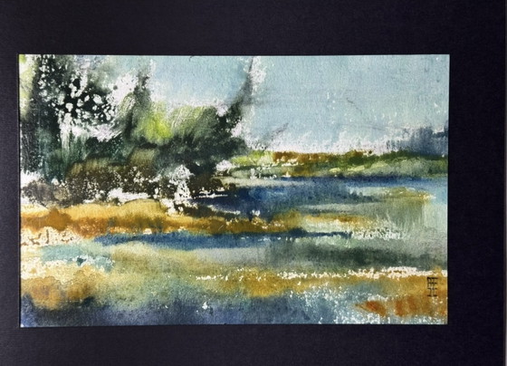 Eugène Eechaut (1928-2019) - Watercolor on Paper, Hand Signed, Dated and Framed – Paintings & Drawings, Glass (photo 8 of 15)
