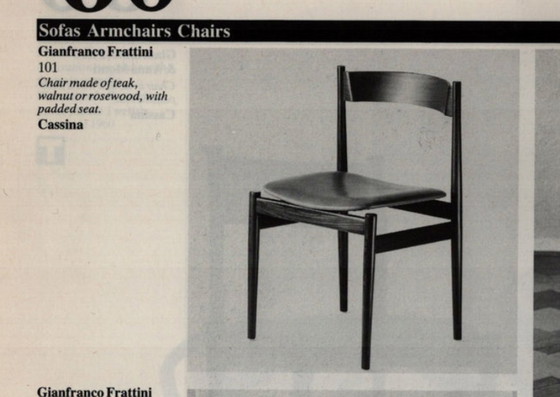 4x Gianfranco Frattini Stuhl Cassina 1960er Jahre Italien Palisanderholz Wunderschöne Stühle, entworfen von (photo 5 of 12)