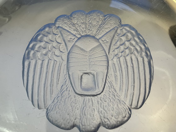 Image 1 of Grote Art Deco schaal van Jules Henri Vernon voor Pukeberg Zweden, rond 1930