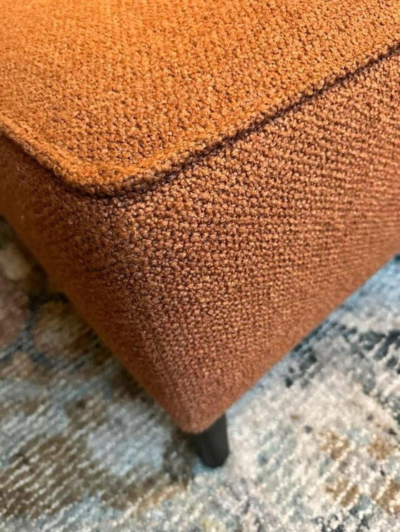 Image 1 of Pode - Edit Orange 3 seater Sofa & Hocker