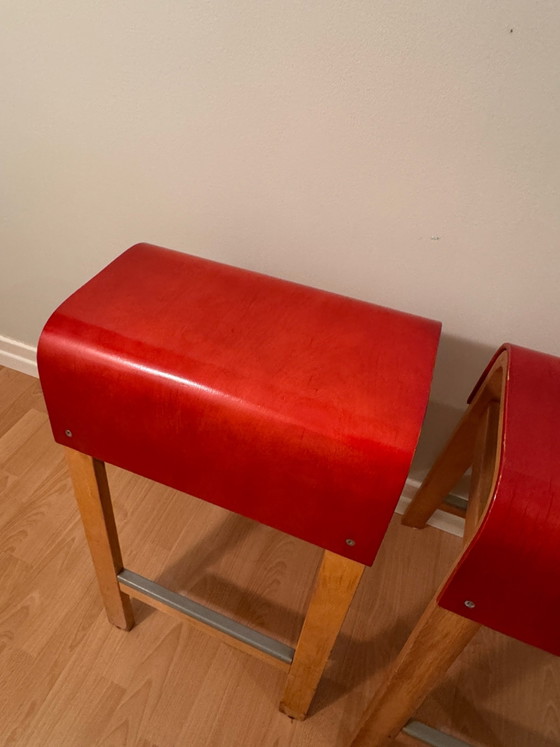 2 IKEA SALVE Sgabelli da bar Vintage di Ehlen Johansson, Betulla Rossa, Metallo, Legno, Beige (foto 2 di 5)
