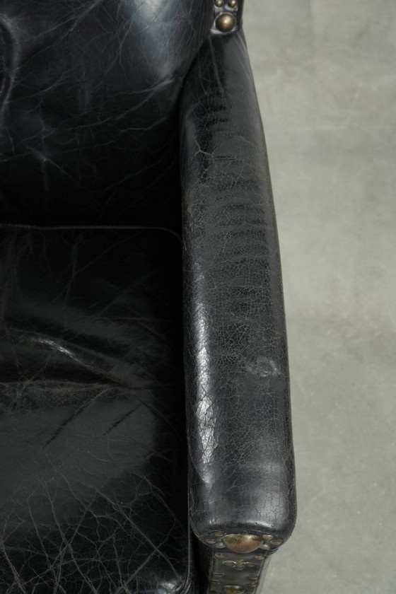 Image 1 of 2 x Einzigartige, besondere, elegante Kuhfell-Sessel mit Lederbeinen