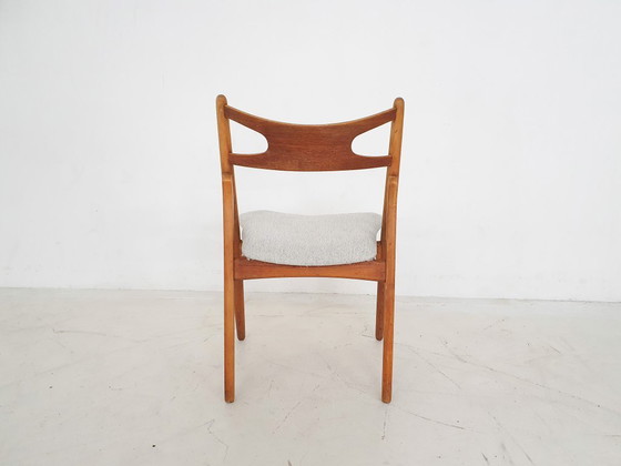Image 1 of Hans Wegner per Carl Hansen and Son "Sawbuck" o sedia da pranzo CH29p, Danimarca anni '50