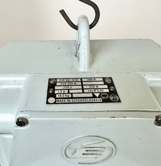 Image 1 of Large Industrial Aluminium Pendant Light from Elektrosvit, 1960s