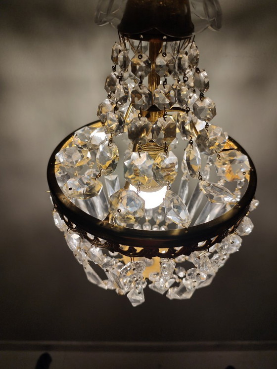 Lustre montgolfière ancien – Glass (photo 7 of 16)