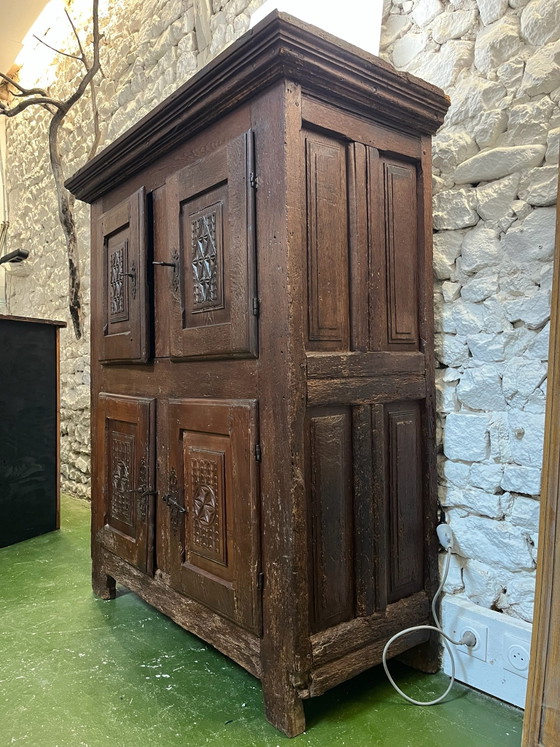 Buffet mit 4 Türen, 18. Jahrhundert, Highboards, Holz, Braun (Foto 2 von 15)