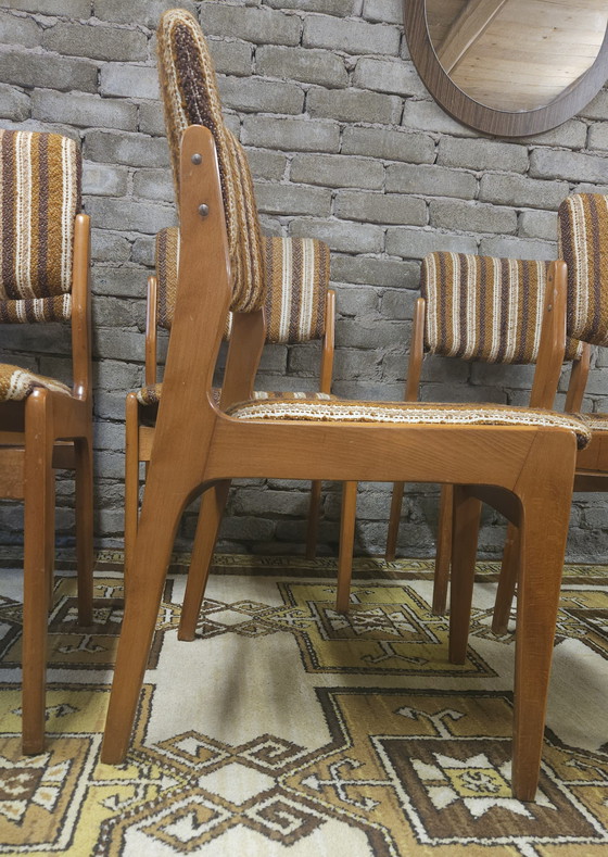 Image 1 of Set of 6 vintage Scandinavian chairs, 1970s