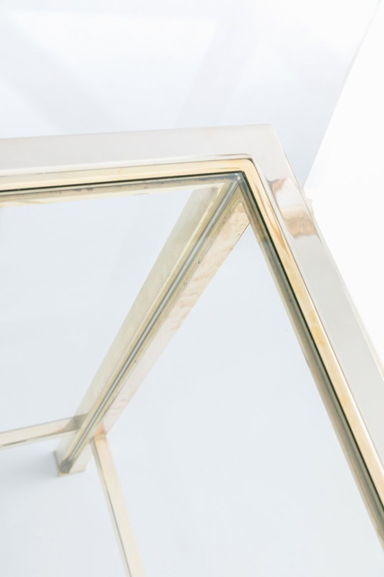 Image 1 of Midcentury console tafel Belgochrome stijl Romeo Ragga/ Willy Rizzo 1970