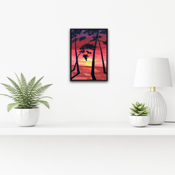 Image 1 of Gouache et Encre sur papier naturel 250g.  30x21cm. 