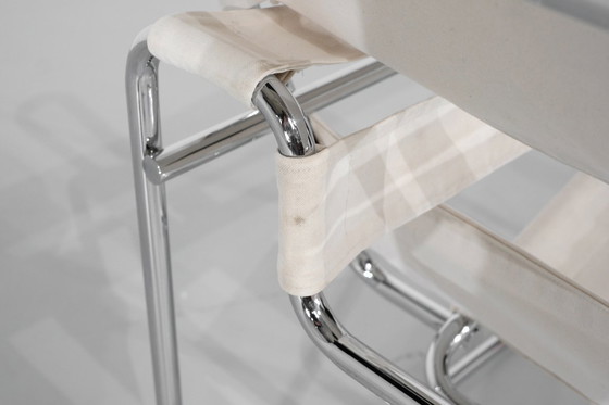 Image 1 of B3 Wassily" armchair fabric by Marcel Breuer for Bononia, Italy 1925.