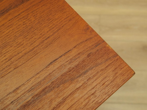 Image 1 of Teakholz-Schreibtisch, dänisches Design, 1970er Jahre, hergestellt in Dänemark