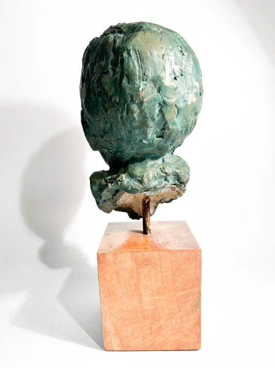 Bruno Bambacaro 1970s Terracotta Bust Sculpture of a Young Man (photo 15 of 15)