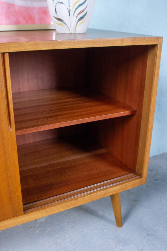Image 1 of Vintage chest of drawers sideboard teak nut mid century 60s