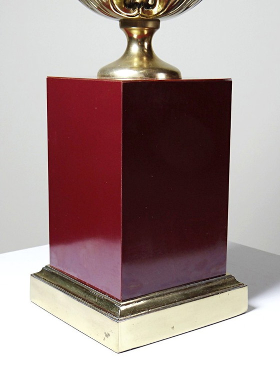 Large Vintage Le Dauphin Vérone Brass Table Lamp, 1970s (photo 8 of 15)