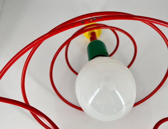Lampada a Sospensione Vintage ESTO Austria – Design Memphis / Postmoderno anni '80 – Plafoniere, Metallo (photo 7 of 8)