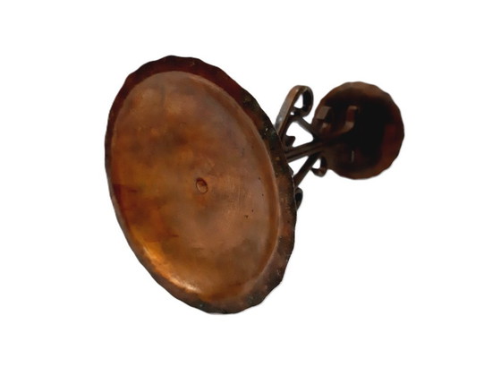 Image 1 of Portacandele vintage in rame battuto, 17 cm