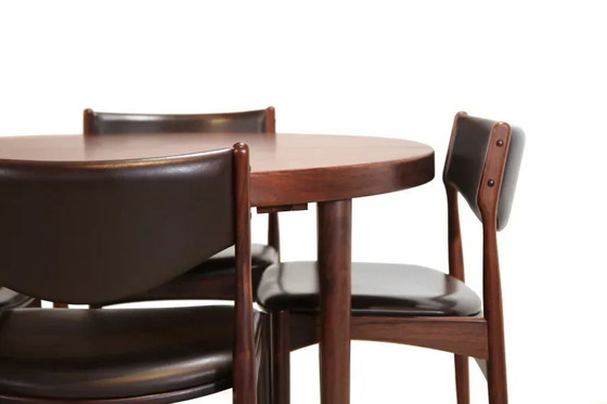 Round Rosewood dining table by Kai Kristiansen, 1960s – Mobler, Vintage (photo 5 of 6)