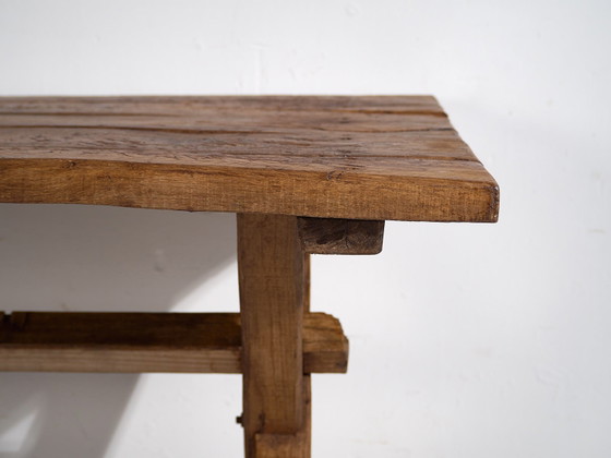 Antique dining table in X shape (c.1920) #16, Wood, Brown, Rustic (photo 44 of 48)