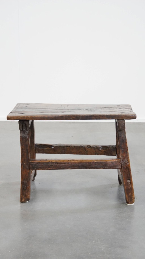 Antique Spanish side table/ stool from the 16th century