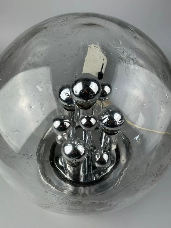 Image 1 of 60s 70s table lamp ball lamp Doria "Big Ball" glass space age design