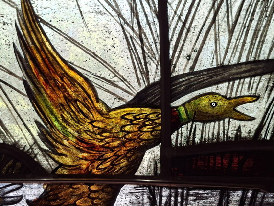 Image 1 of Grand vitrail 114 cm x 267 cm