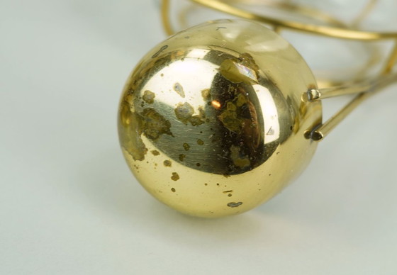 Image 1 of elegante set di ciotole PUNCH di metà secolo con 6 bicchieri e centrotavola, anni '50