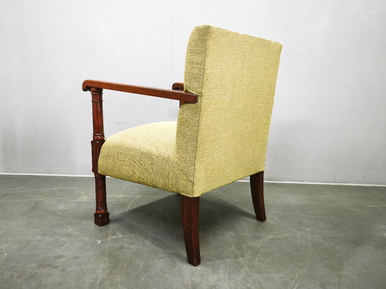 Art-déco-Sessel aus Buchenholz, Tschechoslowakei, ca. 1935–1945 – Wood (photo 6 of 14)