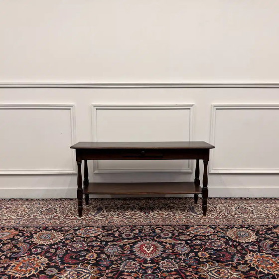 Antieke Franse 19e-eeuwse Draperie Tafel, Bijzettafels, Hout, Klassiek (foto 2 van 10)