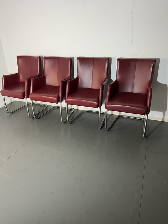 Image 1 of 4 x Bert Plantagie eetkamerstoelen