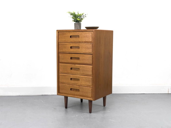 Danish Teak Chest of Drawers from Fanø, 1970s – Mid Century Modern (photo 12 of 13)