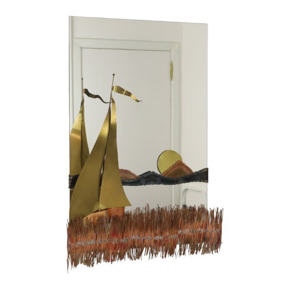 Specchio Design Barca in Rame e Ottone Daniel D’Haeseleer – Sculture, Copper, Brass (photo 19 of 22)