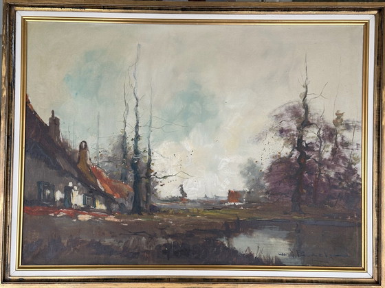 H.J.Pauwels olio – H.J. Pauwels, Arte, Legno, Tela (photo 3 of 10)