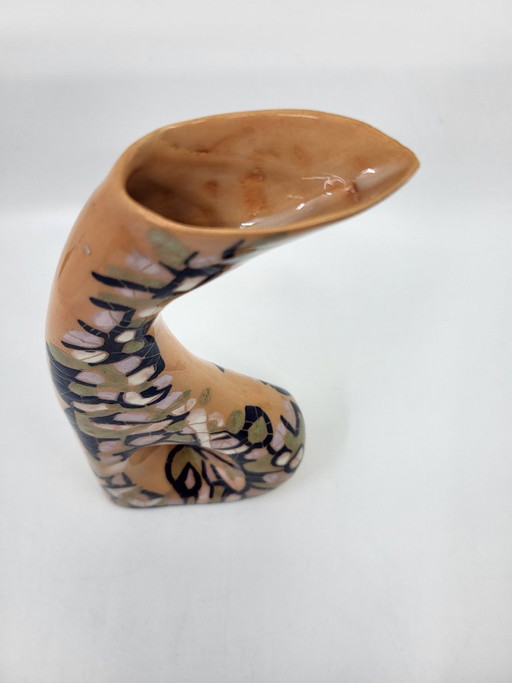 Vintage Soliflore Vase aus Keramik von Gabrielle Mackiewicz, Frankreich, 1960er Jahre