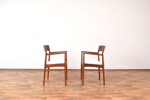 Danish Teak Dining Chairs by Henning Kjærnulf for Korup Stolefabrik, 1960s, Set of 2