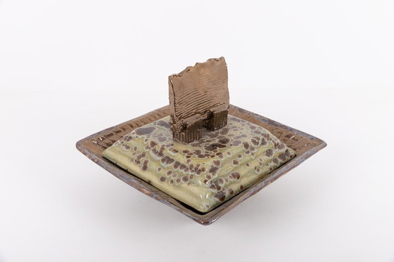 Image 1 of Unique glazed ceramic bowl, Sicily 1990’s