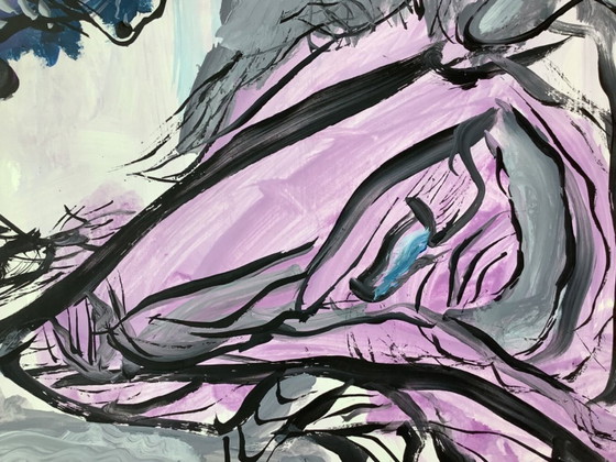 Image 1 of Olav Vorsel Original painting on paper.