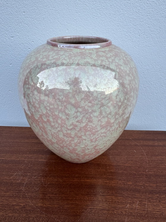Jarrón Esfera de Loza de Charolles Iridiscente Años 80 – Jarrones, Ceramic (photo 9 of 10)