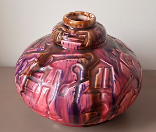Vase Louis GUEULE dit ELGE. Art Déco