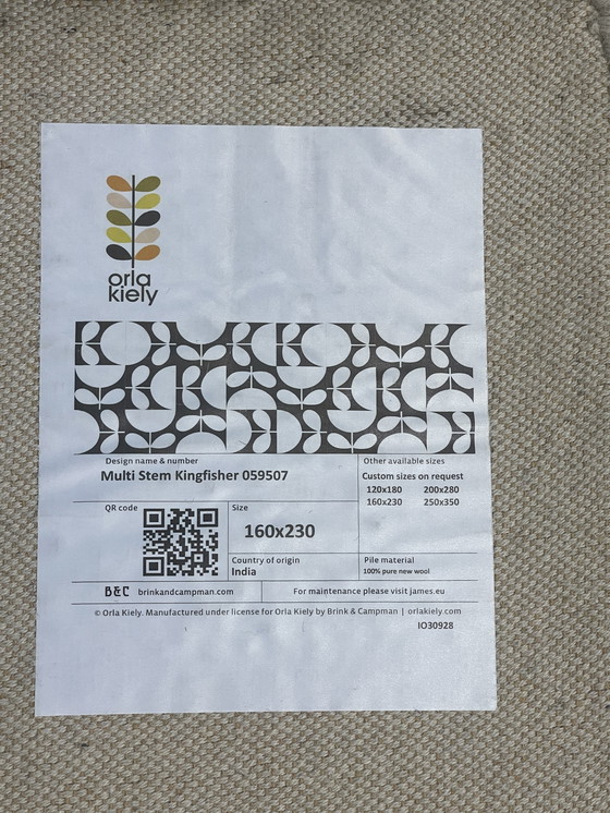 Image 1 of Alfombra Brink & Campman Orla Kiely Kingfisher