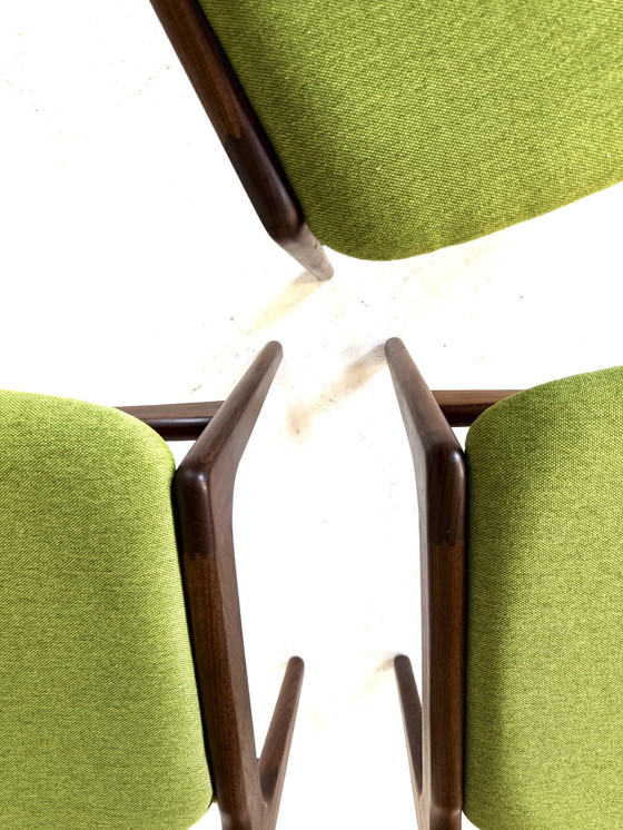 Image 1 of 6x gerestaureerde eetkamerstoel model 89, Erik Buch ‘60