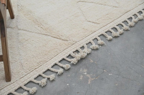 Image 1 of Minimalistischer marokkanischer Beni Ourain Teppich 3x2
