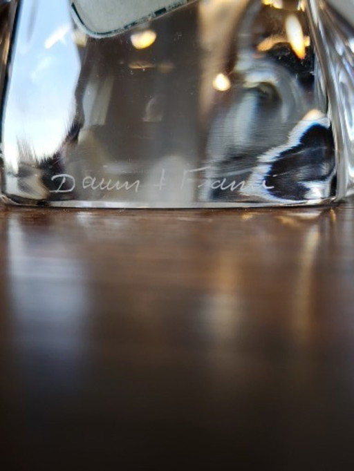 Daum kristallen kandelaar met 3 armen