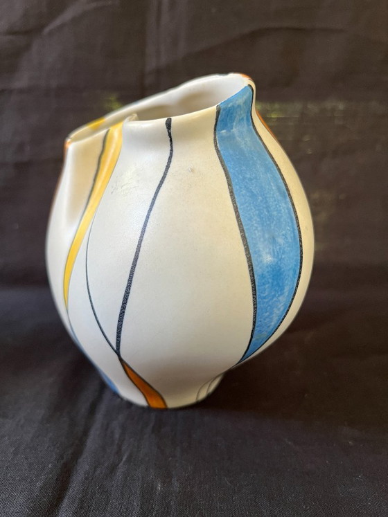 Rare Mid Century Modern Zeller Keramik 4pc Set Georg Schmider 1818 Decor Vases – zeller Georg Schmider (photo 9 of 25)