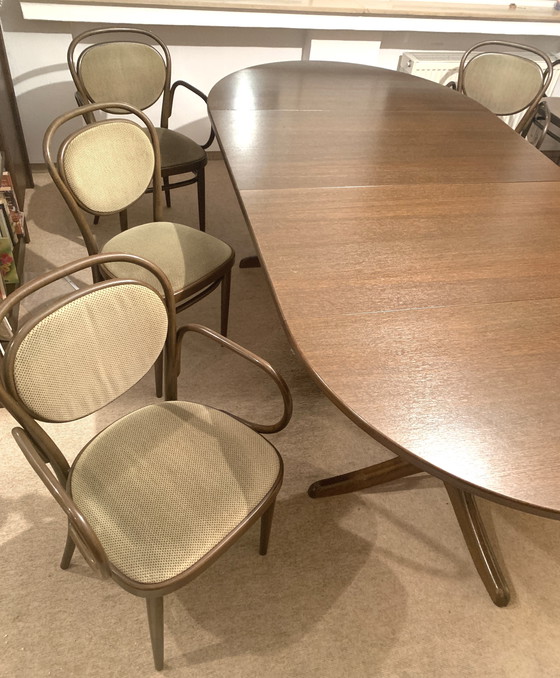 Image 1 of Tavolo Thonet 120 180 240 più 6 sedie Thonet Midcentury Vintage