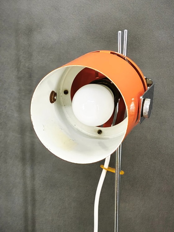 1960s Space Age Table Lamp by S. Jindra for Lidokov, Czechoslovakia – Chrome, Metal (photo 7 of 12)