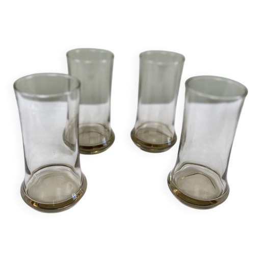 4 geräucherte Spiegelgläser