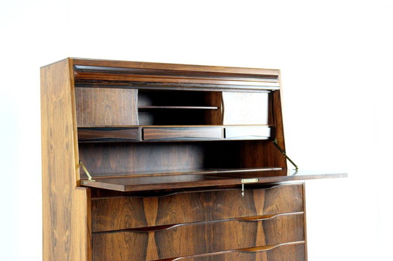Image 1 of Erling Torvits voor Klim møbelfabrik vintage palissander secretaire bureau Deens