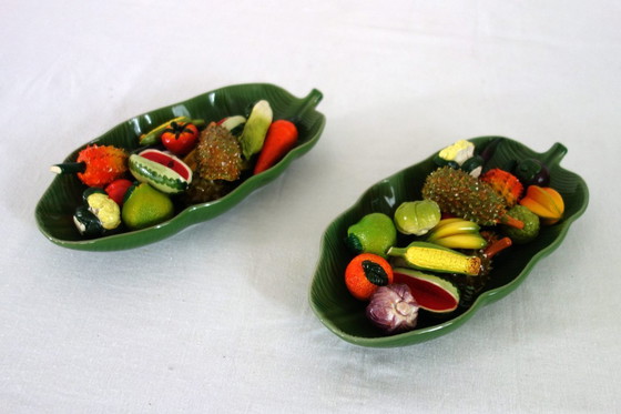 Image 1 of Vintage Ceramic Fruit and Vegetable Bowl #2