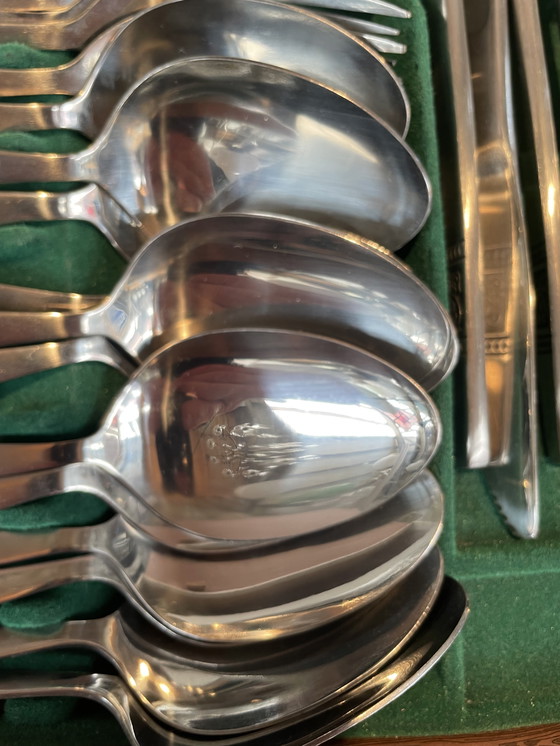 Image 1 of Bestekset jaren 60, in orginele cassette 