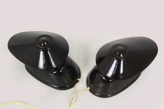 Image 1 of Bauhaus Bakelite Table Lamps from Esc, 1940s, Set of 2